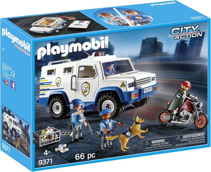 PLAYMOBIL 9371 City Action Fourgon Blindé
