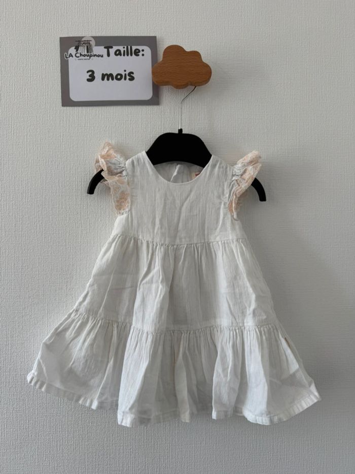 Robe blanche - taille 3 mois 🌸