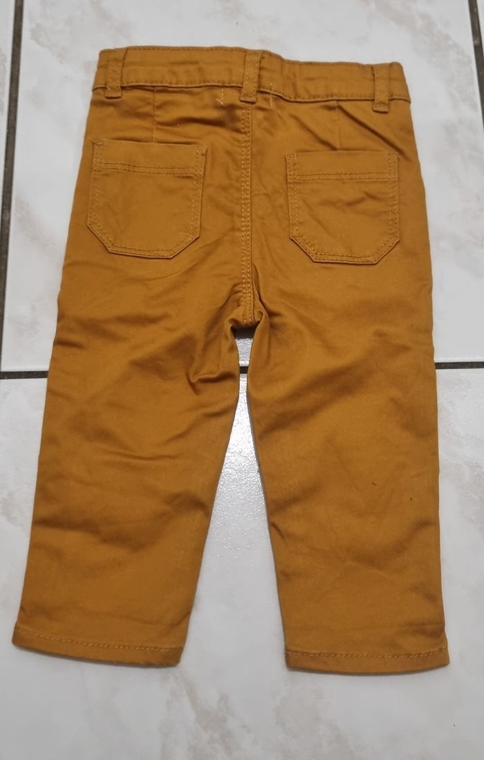 pantalon garçon moutarde orchestra taille 9 mois - photo numéro 3