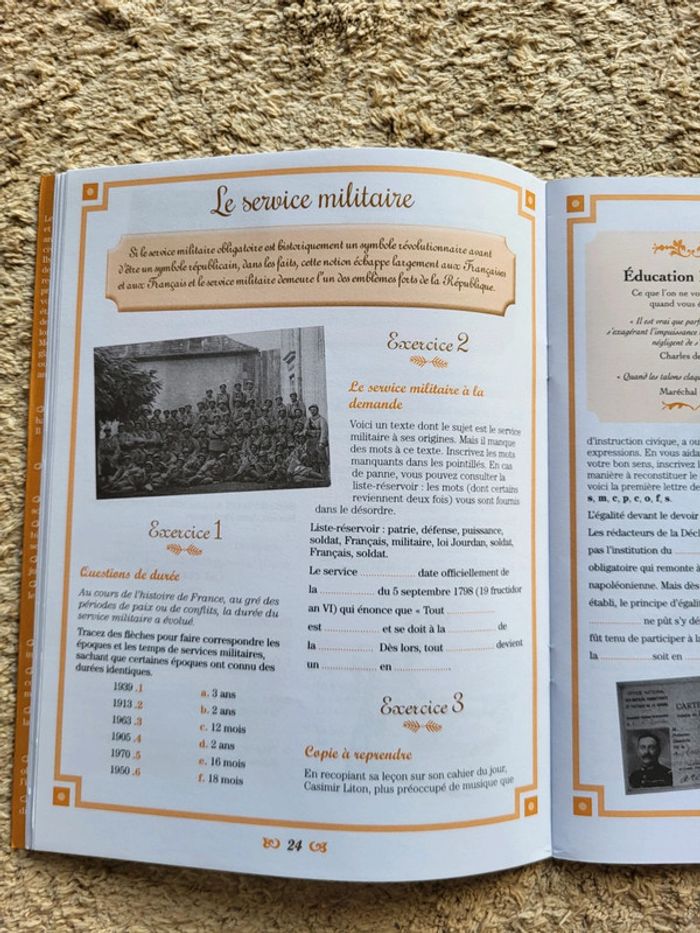 Petit cahier d'instruction civique livre d'exercices neuf pour adultes - photo numéro 7