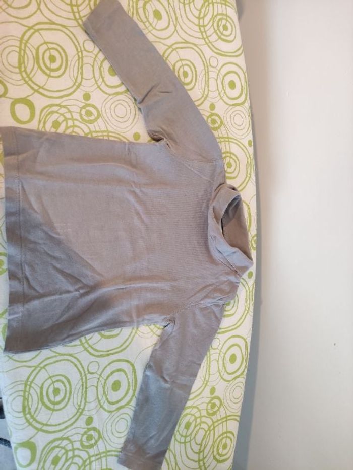 Sous pull gris col roulé