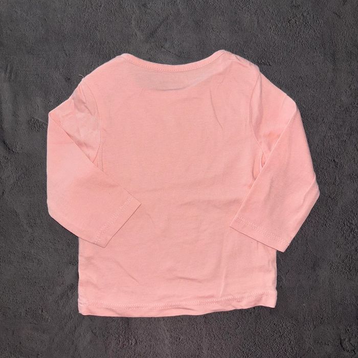 T-shirt manche longue rose Kiabi / 3 mois / Bon état - photo numéro 2