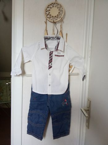 Lot chemise IKKS et jean orchestra garçon 12 mois