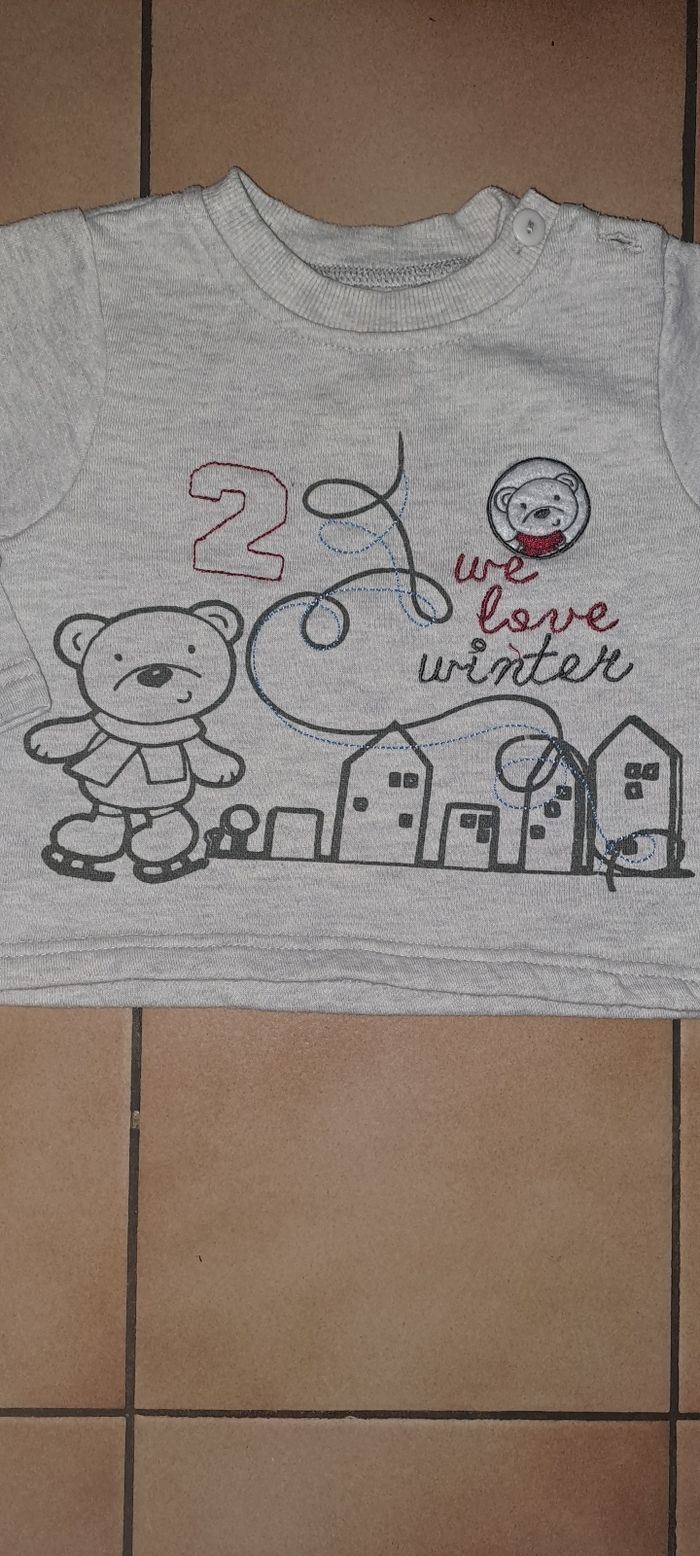 Pull gris - photo numéro 2