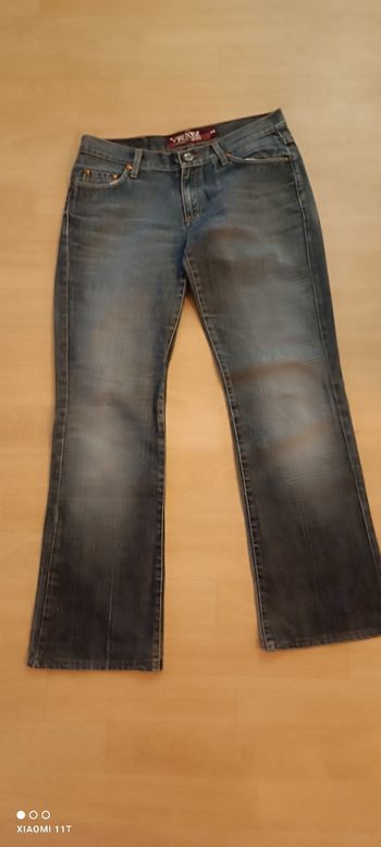 Jean femme taille 38 bleu