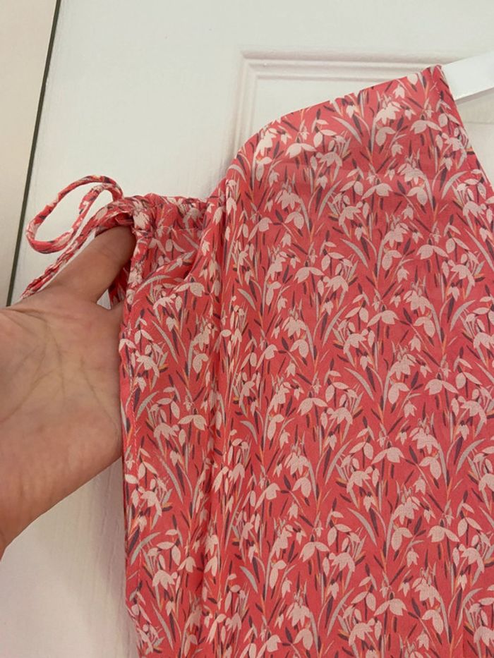 Robe fluide fleurie rose Caroll taille 42 - photo numéro 9