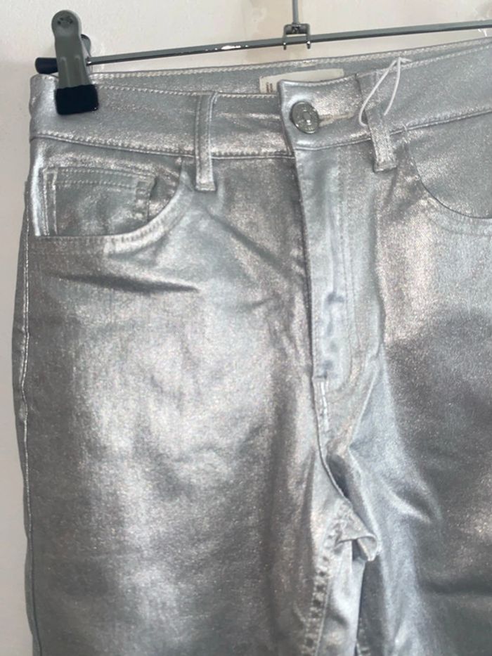 Pantalon brillant argenté - photo numéro 2