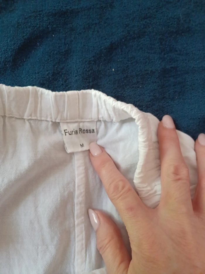 Pantacourt femme taille 38 blanc Furia rossa - photo numéro 3
