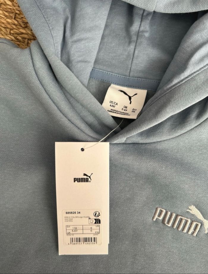 Sweat à capuche Puma taille 6 ans neuf - photo numéro 4