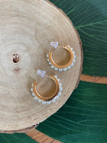 Créoles or et perles