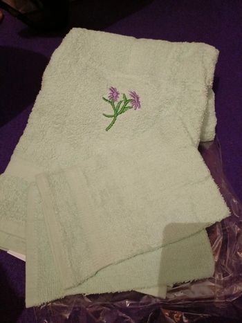 Serviette gants vert LBP