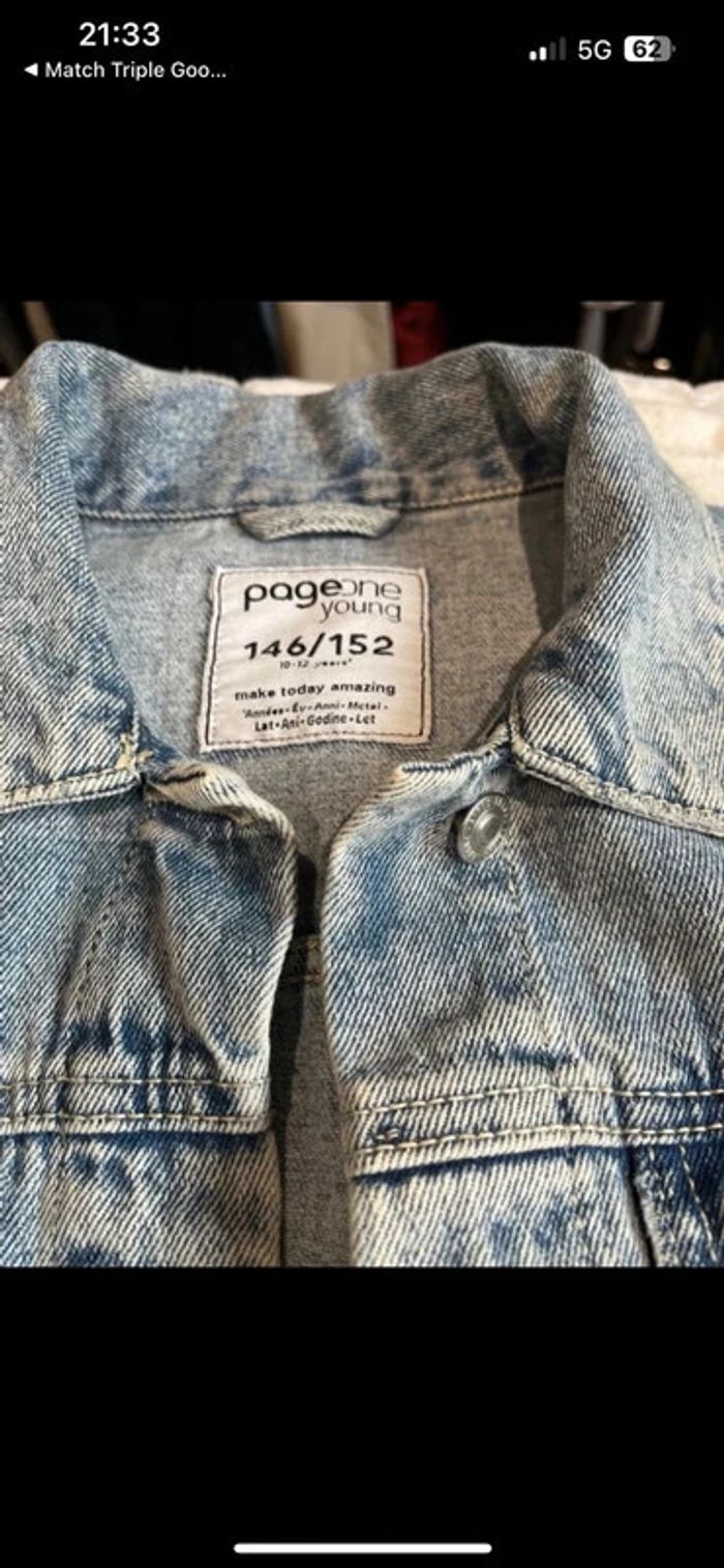 Veste en jean fille 10/12 ans - photo numéro 3