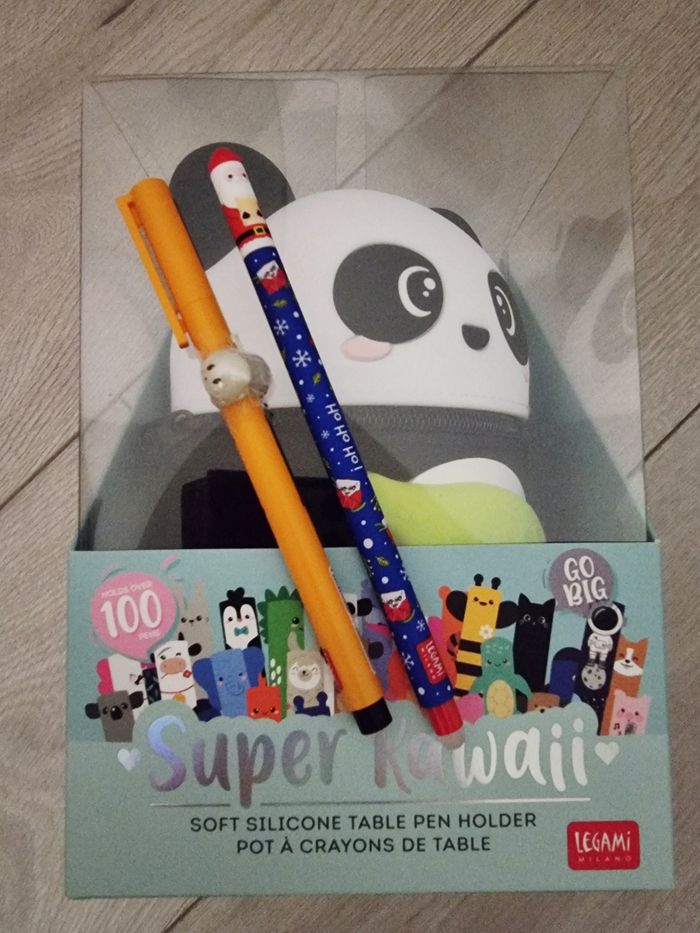Trousse Panda XXL Legami 2 stylos Halloween Noël
