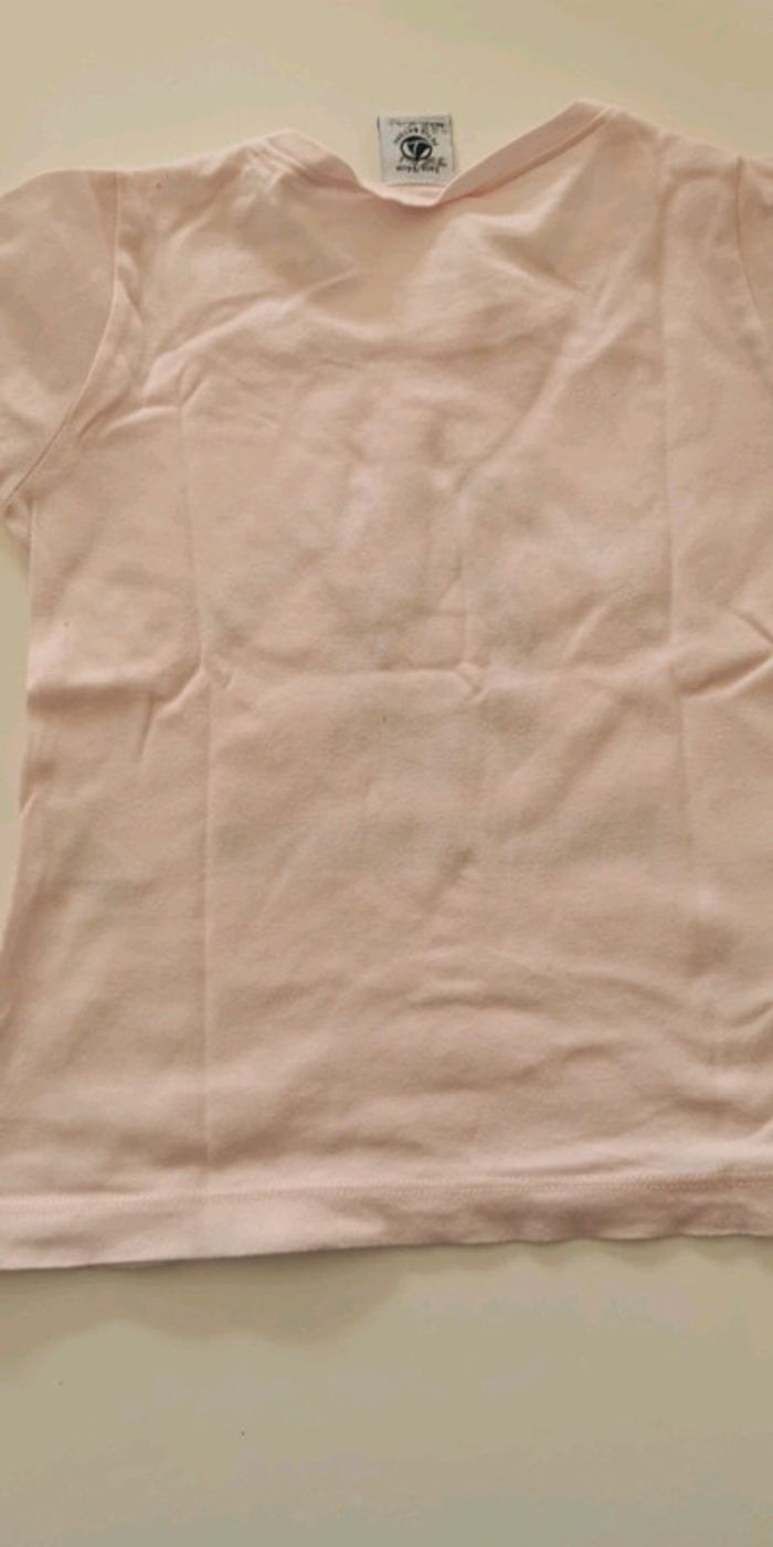 Tee-shirt enfant Petit bateau rose pale 3ans - photo numéro 4