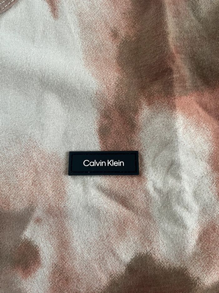 T-shirt Calvin klein Marron et Beige Taille S - photo numéro 3
