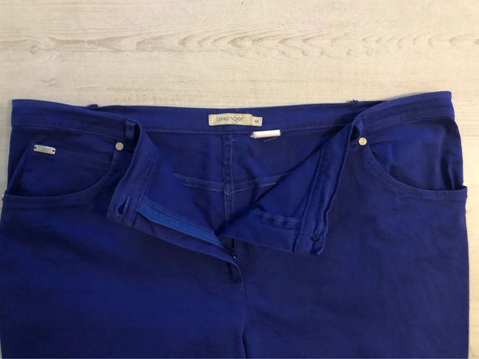 AN56- Pantalon bleu forme jean T 48 (48-50) peu porté - photo numéro 4