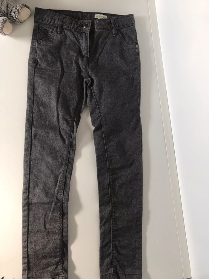 Jean gris imprimé Vertbaudet 8 ans