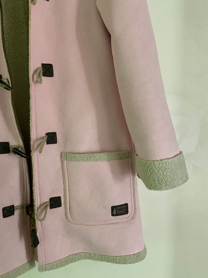 Manteau Duffle-Coat Rose Poivre Blanc – Taille 14 ans - photo numéro 4