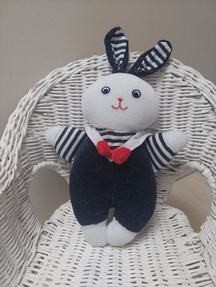 Jacadi - peluche lapin marin