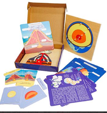 Montessori coffret volcan Terre puzzle