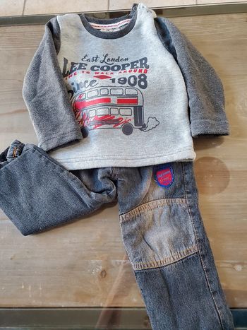 Ensemble jean et Sweat 2 ans Lee Cooper