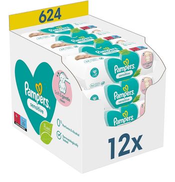 1 2 paquets de lingettes pampers Sensitive