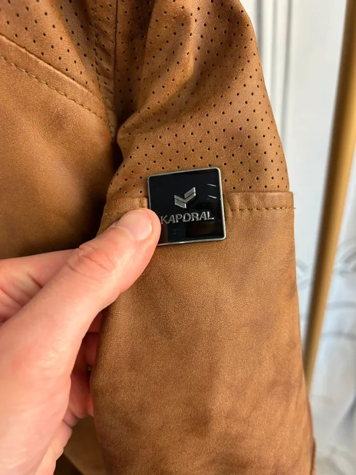 Veste Biker Kaporal Camel M neuve - photo numéro 5