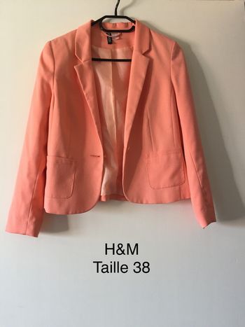 Blazer corail H&M Taille 38