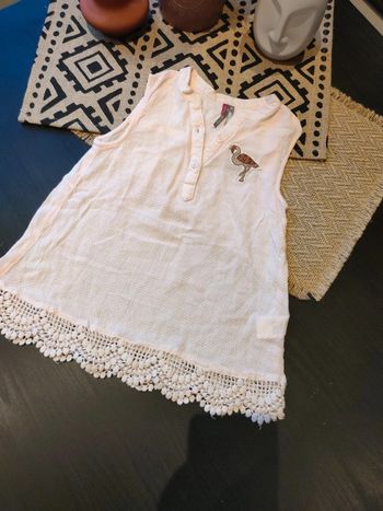 Chemise sans manche rose clair