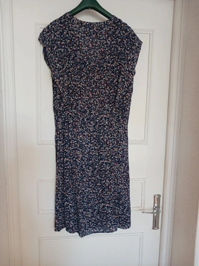 Robe marine à fleurs Camaïeu - photo numéro 3