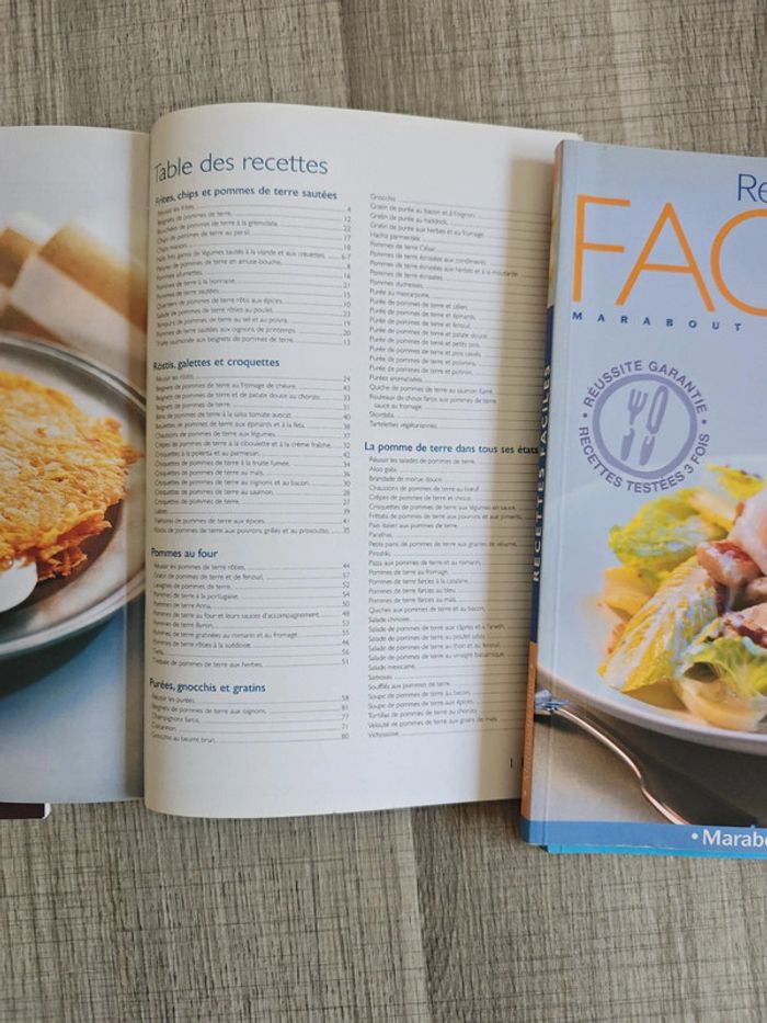 Lot de 4 livres de recettes de cuisine Marabout chef - photo numéro 7