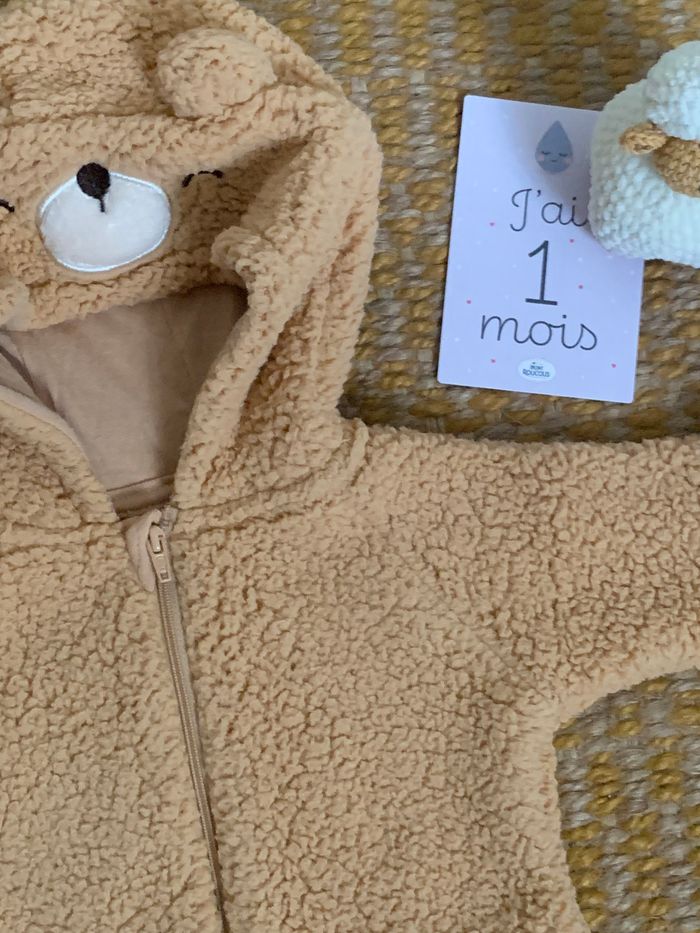 Combinaison pilote nounours Kiabi 1 mois - photo numéro 3