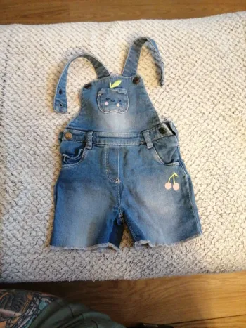 Salopette short 9 mois