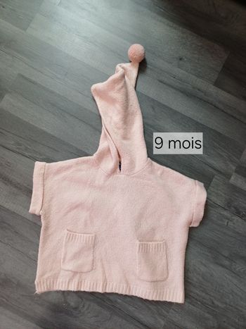 Poncho sans manche 9 mois