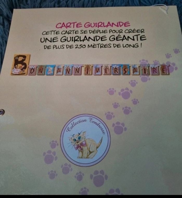 Banderole d'anniversaire avec chatons 2m50 - photo numéro 9