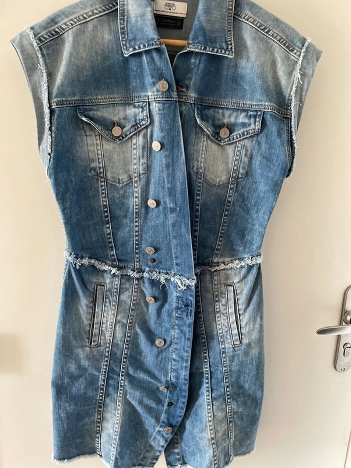Robe en jean Le Temps des Cerises taille M - photo numéro 7