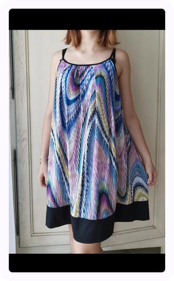 Robe fluide psychédélique vintage  Cosmos