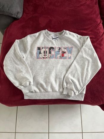 Sweat-shirt fille gris