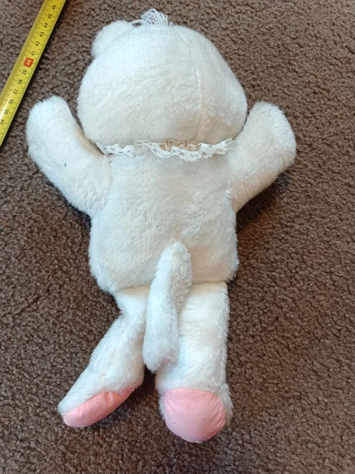 Peluche chat blanc - photo numéro 3
