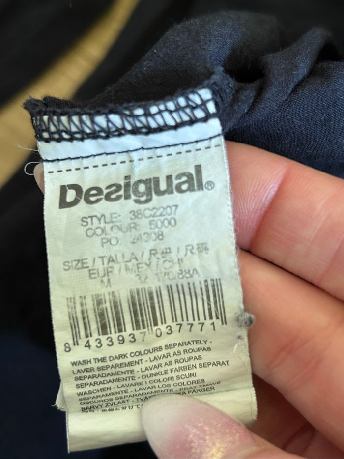 Chemise bleue bi matière Desigual taille M TBE - photo numéro 10