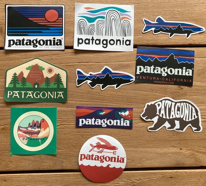 10 stickers Patagonia