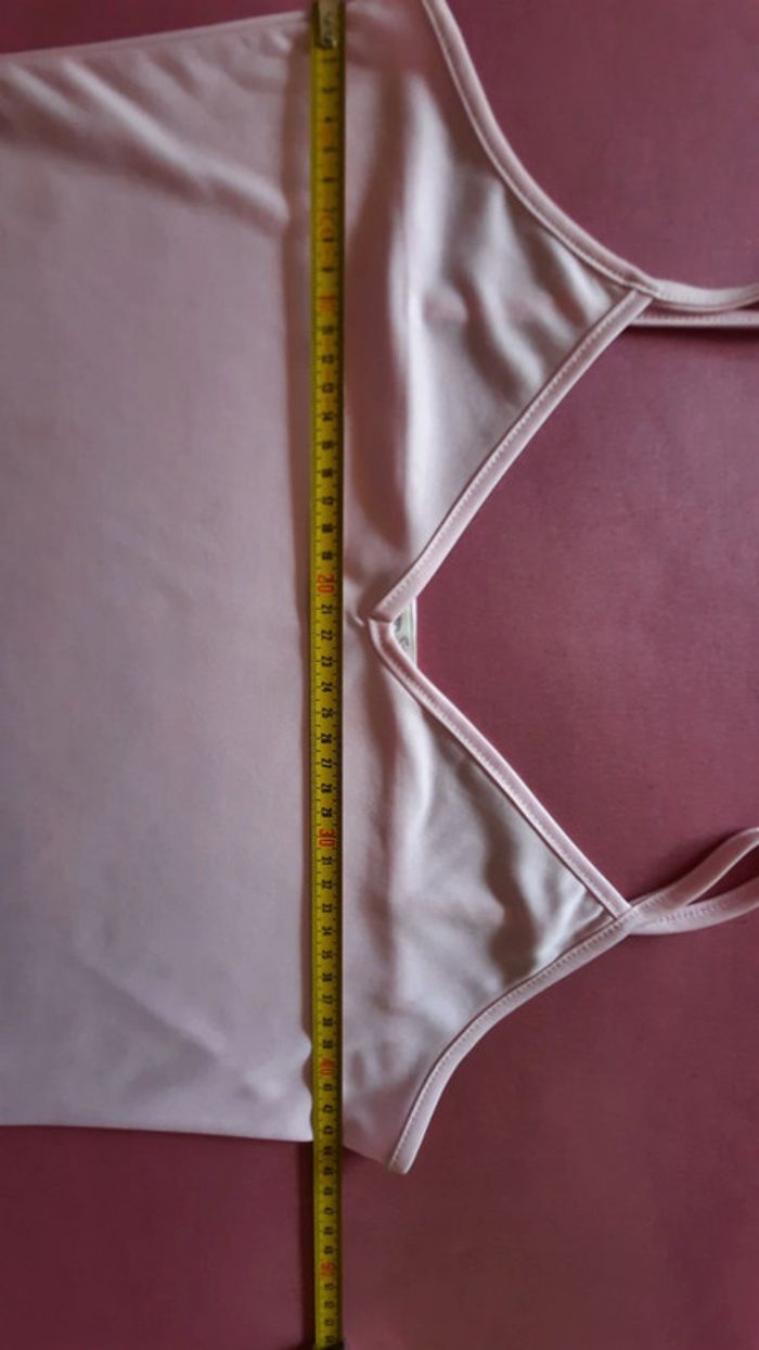 Haut bretelles fines Taille 42/44 rose - photo numéro 3