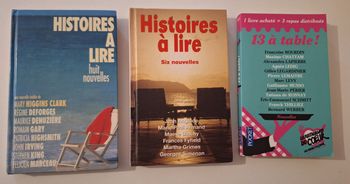 Lot de 3 livres de nouvelles insolites, tendres et étonnantes