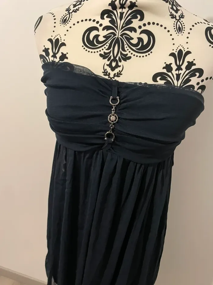 Robe bustier bleu marine taille 36 - photo numéro 2