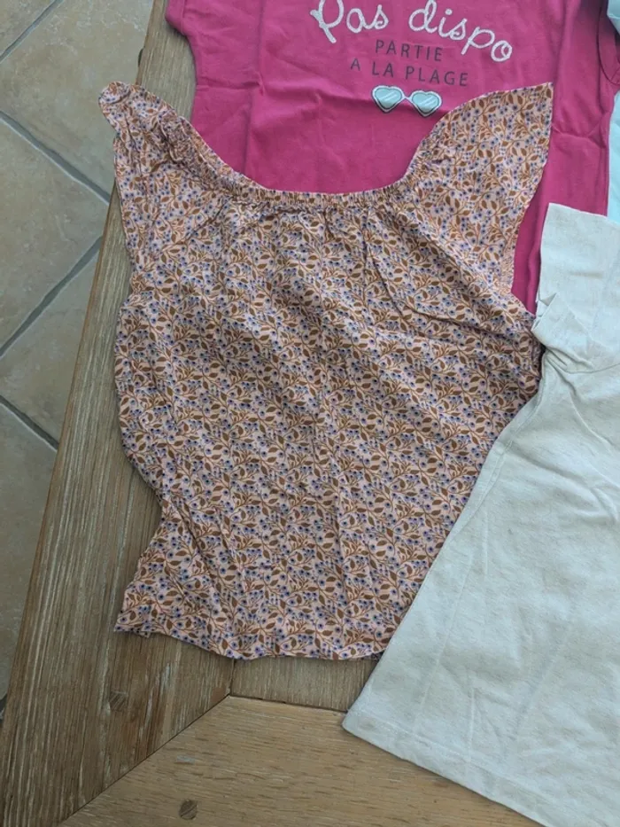 Lot tee shirt fille 6 ans - photo numéro 4