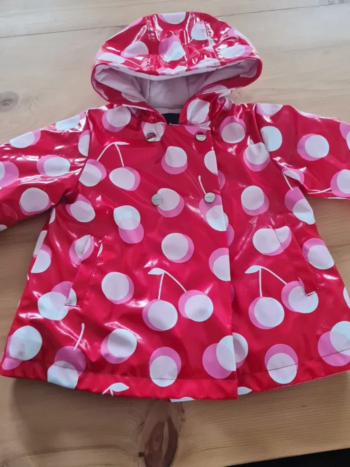 Blouson imperméable 18 mois fille - photo numéro 2