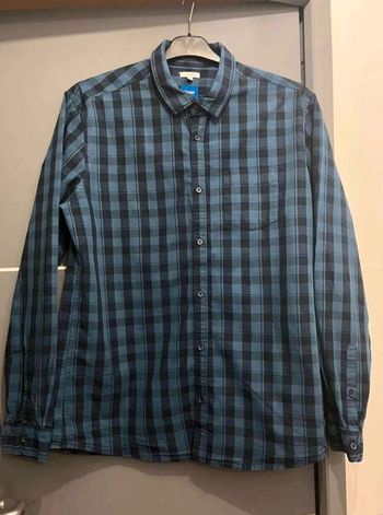 Chemise  à  carreaux homme  Jules  XL  bleu