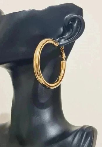 Créoles dorées 4 cm