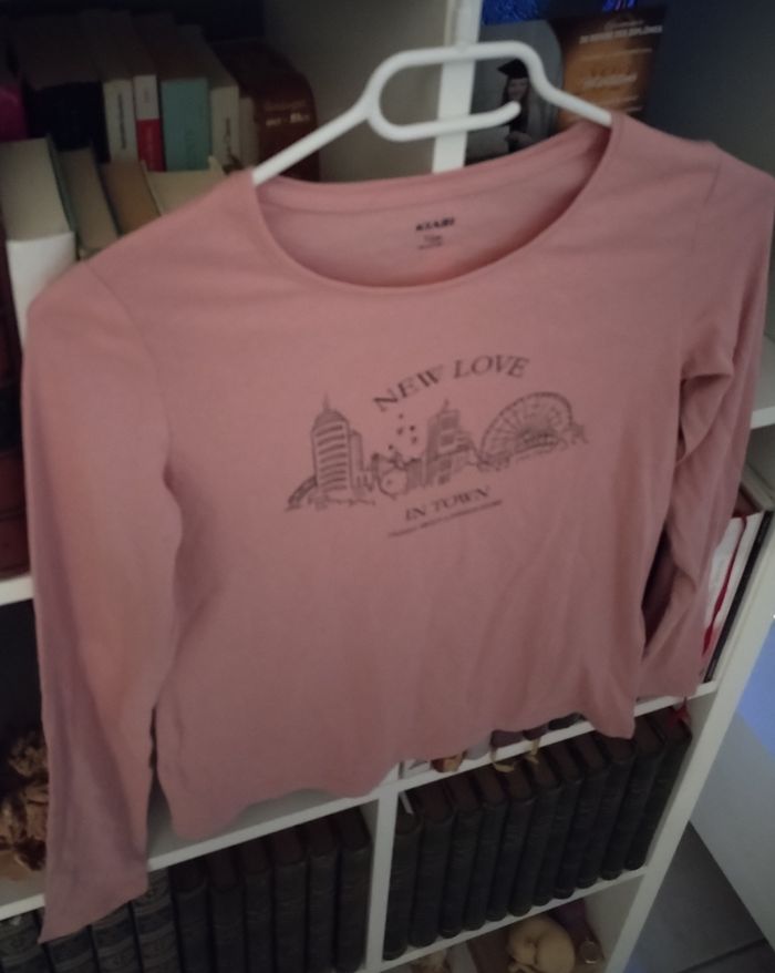 Haut manches longues "Kiabi" 100% coton neuf - photo numéro 2