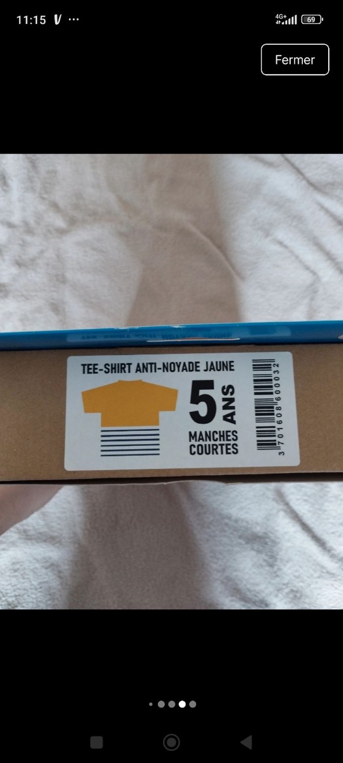 T shirt anti noyade floatee taille 5 ans neuf - photo numéro 6